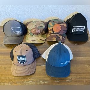 Men’s military trucker hats, Montana, black rifle coffee, classics, Richardson